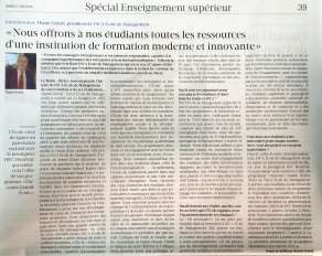 ESCA Ecole de Management partenaire exclusif d'HEC Montréal