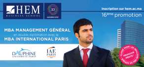 MBA Management Général HEM - En double diplomation avec Dauphine – IAE de Paris!
