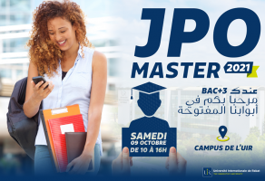 Journée Portes Ouvertes Masters à l'Université Internationale de Rabat - Samedi 09 Octobre 2021
