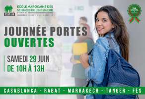 Invitation à la Journée Portes Ouvertes JPO de l'EMSI le 29 Juin 2024