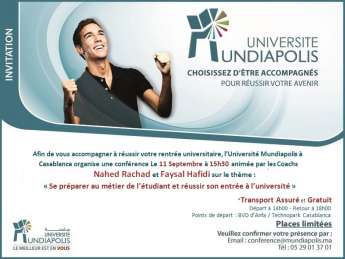 Nahed RACHAD et Faysal HAFIDI à l'Université Mundiapolis à Casablanca