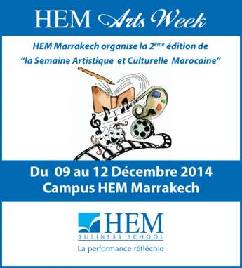 HEM - HEM ARTS WEEK au Campus de HEM Marrakech du 09/12 au 12/12
