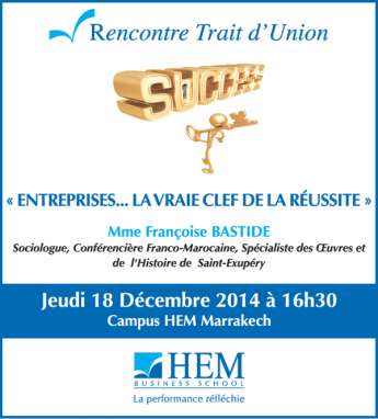 HEM - Rencontre Trait d'Union à HEM Marrakech 