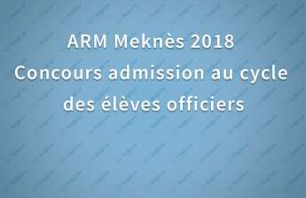 Concours élèves officiers Académie Royale Militaire ARM 2018