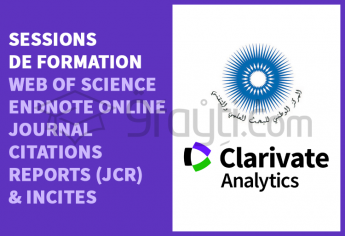 Sessions de formation sur Web of Science, EndNote Online, Journal Citations Reports et Incites 2020