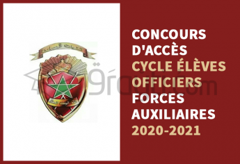 Concours d’accès au cycle de formation des Élèves-Officiers des Forces Auxiliaires 2020-2021