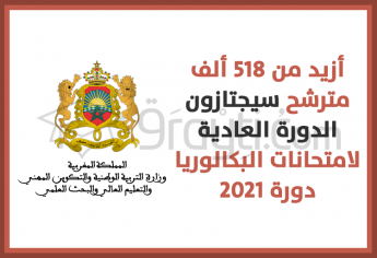 أزيد من 518 ألف مترشح سيجتازون الدورة العادية لامتحانات البكالوريا 2021