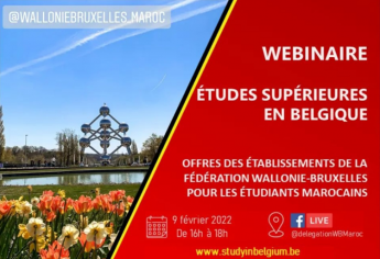 Webinaire d'information sur les études supérieures en Belgique