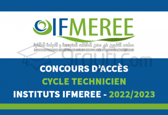 Concours d'accès au cycle Technicien des IFMEREE Oujda, Tanger et Ouarzazate 2022-2023
