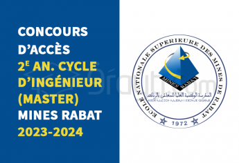 Concours 2e année cycle d'ingénieur (titulaires Master) de Mines Rabat 2023-2024