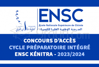 Concours Cycle Préparatoire Intégré (CPI) de l'ENSC Kénitra 2023-2024