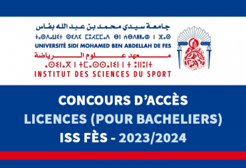 Concours Licences (bacheliers) de l'ISS Fès 2023-2024