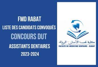 Liste des présélectionnés Master Biologie et Matériaux du Milieu Buccal FMD Rabat 2023