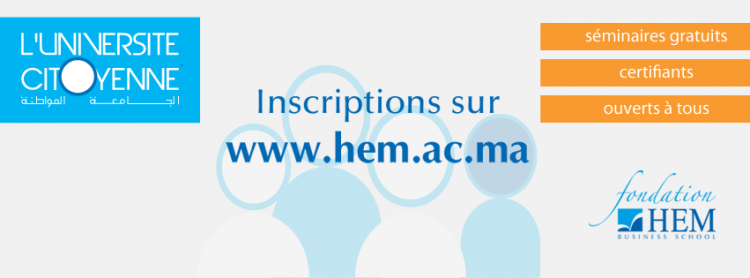 HEM - 18 ème édition de l'Université Citoyenne ® dans tous les Campus HEM.