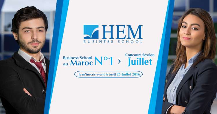 HEM - Inscriptions Ouvertes en 1ère année pour la session de Juillet 2016