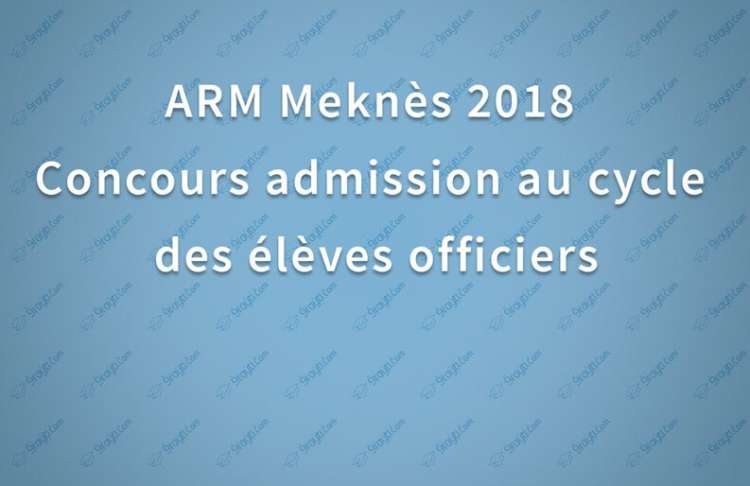 Concours élèves officiers Académie Royale Militaire ARM 2018