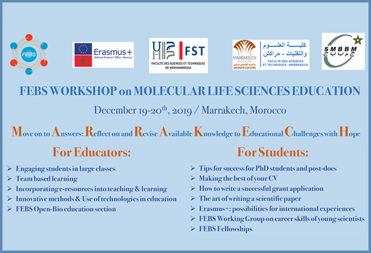 FEBS Workshop sur l'enseignement des sciences de la vie moléculaire à Marrakech