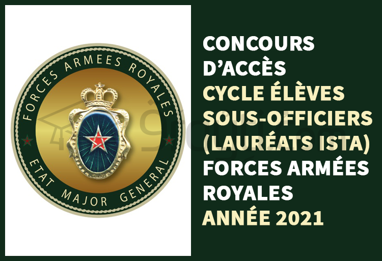 Concours d'accès au cycle des Élèves Sous-Officiers FAR pour les lauréats des ISTA 2021