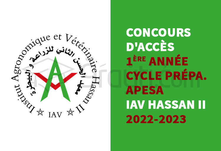 Concours d'accès à l'APESA de l'IAV Hassan II 2022-2023