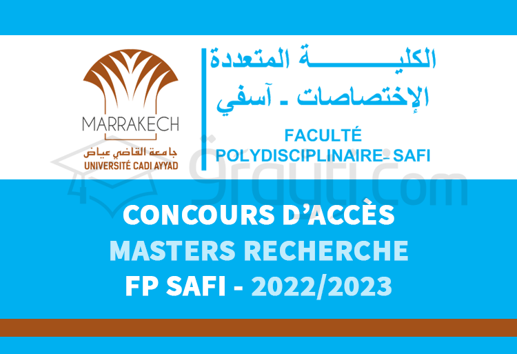 Concours d'accès aux Masters de FP Safi 2022-2023