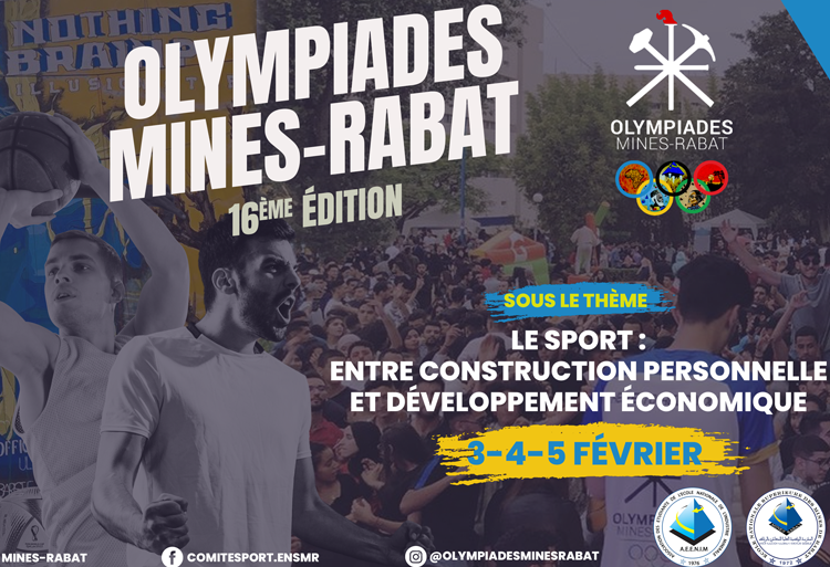 16e édition des Olympiades Mines Rabat - Du 03 au 05 février 2023