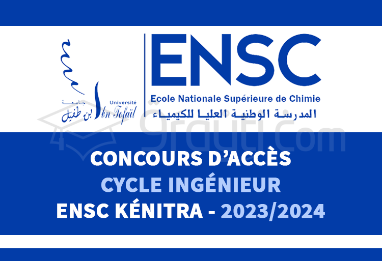 Concours cycle d'ingénieur de l'ENSC Kénitra 2023-2024