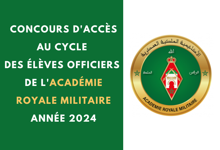 Concours d'accès au cycle des Élèves Officiers de l'Académie Royale Militaire 2024