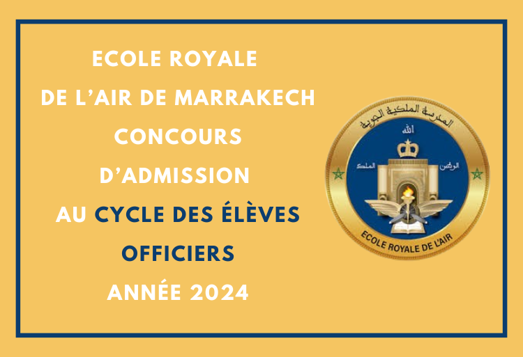 ERA Marrakech Concours cycle Élèves Officiers (Ingénieur et Licence) 2024
