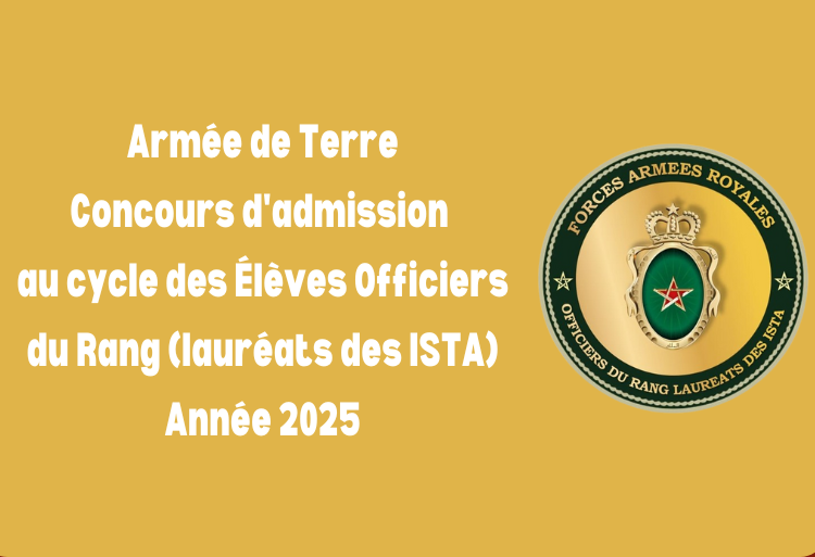 Concours des Élèves Officiers du Rang de l’Armée de Terre (lauréats des ISTA) 2025