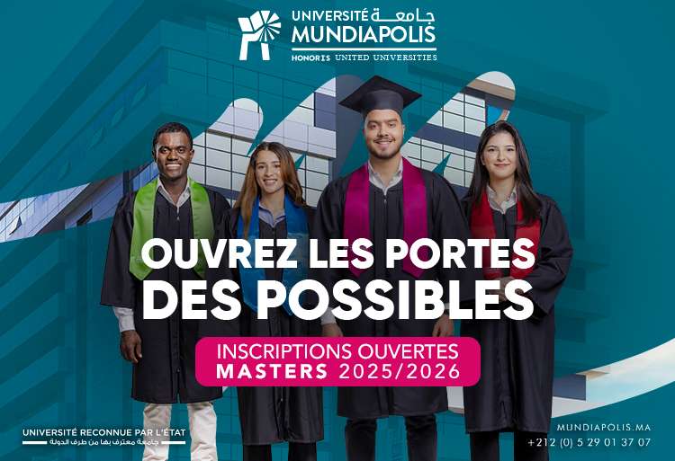 Inscriptions ouvertes aux Masters de l'Université Mundiapolis 2025-2026